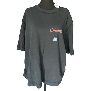 Abercrombie & Fitch Corvette Cropped Black Tee